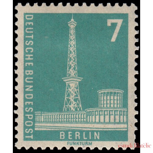 Alemania Berlín 120 1956 Paisajes urbanos de Berlín Torre de radio MH