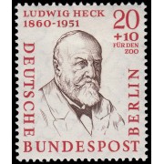 Alemania Berlín 153 1957 Hombres de la historia de Berlín Prof. Ludwig Heck MH