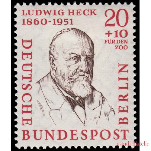 Alemania Berlín 153 1957 Hombres de la historia de Berlín Prof. Ludwig Heck MH