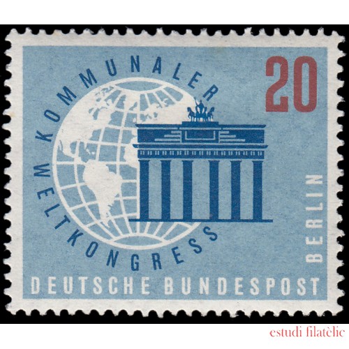 Alemania Berlín 168 1959 Congreso Municipal Mundial MH