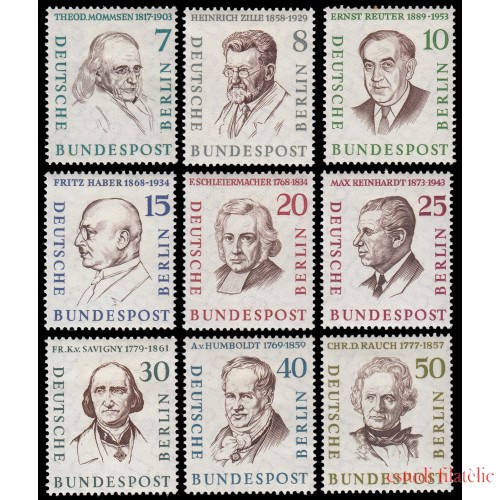 Alemania Berlín 144/51 1957-59 Hombres de la historia de Berlín MH