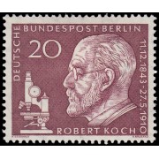 Alemania Berlín 170 1960 50 aniv. de la muerte de Robert Koch MH