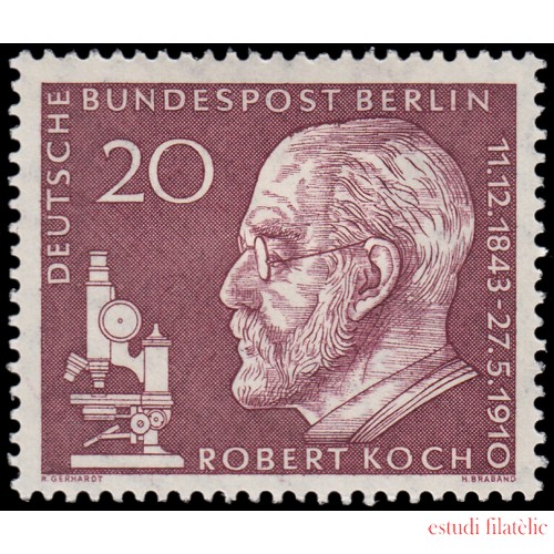 Alemania Berlín 170 1960 50 aniv. de la muerte de Robert Koch MH