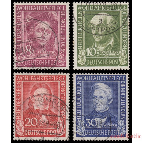 Alemania Federal Germany 3/6 1949 Bienestar: ayudantes de la humanidad 1949 Usados