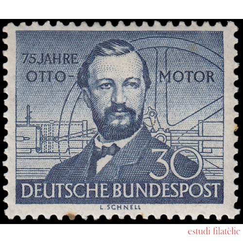 Alemania Federal Germany 35 1952 75 años del motor de gasolina de cuatro tiempos Otto MH