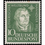 Alemania Federal Germany 36 1952 Conferencia de la Federación Luterana Mundial en Hannover MH