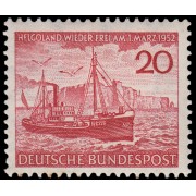 Alemania Federal Germany 37 1952 Retorno de la isla de Heligoland MH