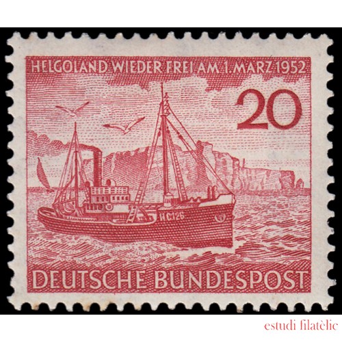 Alemania Federal Germany 37 1952 Retorno de la isla de Heligoland MH