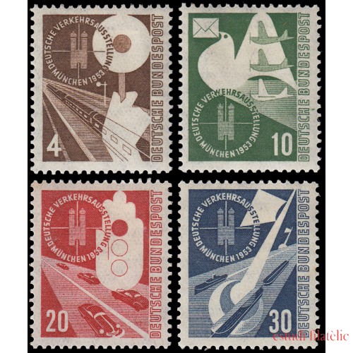 Alemania Federal Germany 53/56 1953 Exposición alemana de tráfico, Múnich MH