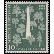 Alemania Federal Germany 96 1955 150 aniv. de Adalbert Stifter MH