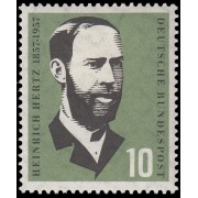 Alemania Federal Germany 131 1957 Heinrich Hertz (1857-1894), físico MH