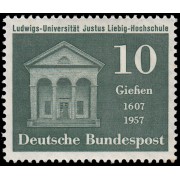 Alemania Federal Germany 137 1957 350 Years University Giessen MH