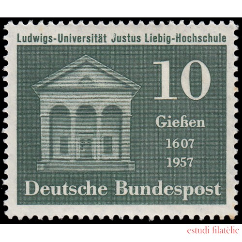 Alemania Federal Germany 137 1957 350 Years University Giessen MH