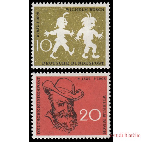 Alemania Federal  Germany 153/4 1958 Busch, Wilhelm (escritor e ilustrador) 1832-1908 Max y Moritz MH