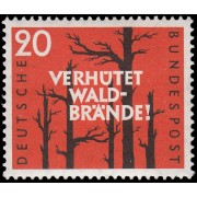 Alemania Federal Germany 155 1958 Bosque quemado MH