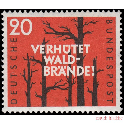 Alemania Federal Germany 155 1958 Bosque quemado MH