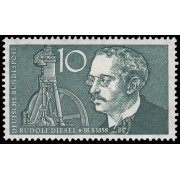 Alemania Federal Germany 156 1958 Centenario de Rudolf  Diesel MH