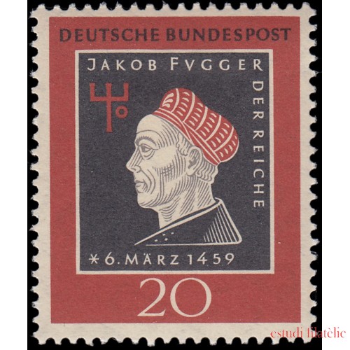 Alemania Federal Germany 178 1959 500 aniv. del nacimiento de Jakob Fugger MH