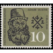 Alemania Federal Germany 179 1959 400 aniv. de la muerte de Adam Riese MH