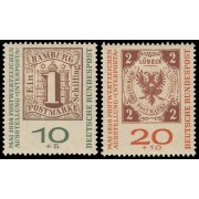 Alemania Federal Germany 183/84 1959 Exposición filatélica INTERPOSTA, 2ª edición MH