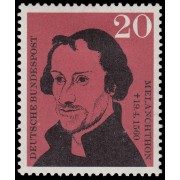 Alemania Federal Germany 201 1960 Melanchthon, compañero de trabajo de Luther, Reforma alemana MH