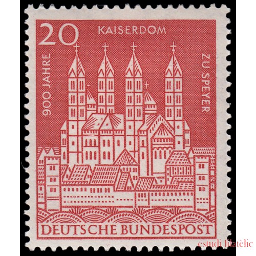 Alemania Federal Germany 238 1961 900 aniv. de la Catedral Imperial de Spira MH