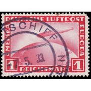 Alemania Imperio Germany Aéreo 35 1928 Graf Zeppelin Usado