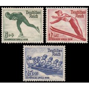 Alemania Imperio Germany 559/61 1935 Juegos olímpicos de invierno en Garmisch-Partenkirchen MNH