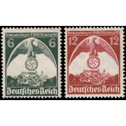 Alemania Imperio Germany 545/46 1935 Congreso de Núremberg Mitin de Núremberg MNH