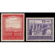 Alemania Imperio Germany 728/29 1941 La Feria de Viena y el Fondo Cultural de Hitler MNH