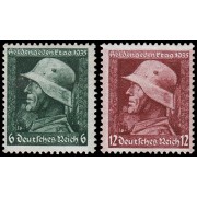 Alemania Imperio Germany 528/29 1935 Día del recuerdo a los héroes de la gran guerra MNH