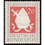 Alemania Federal   75 1954 1200 aniv. de la muerte de San Bonifacio MNH