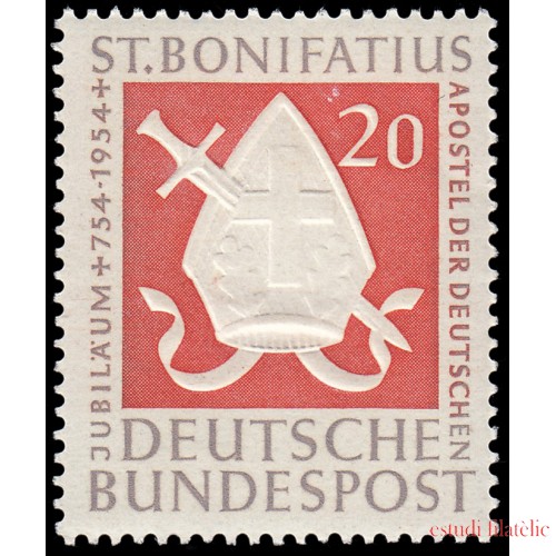 Alemania Federal   75 1954 1200 aniv. de la muerte de San Bonifacio MNH