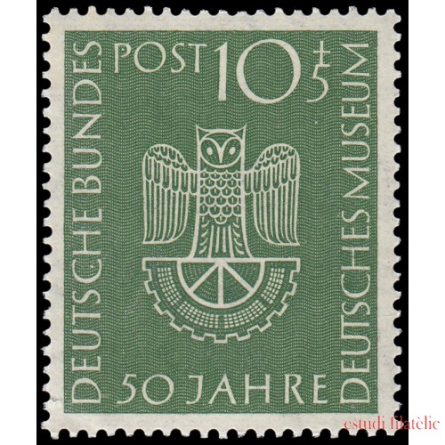 Alemania Federal Germany 51 1953 50 años del Museo Alemán de Múnich MNH