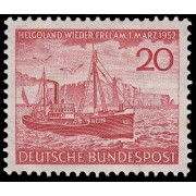 Alemania Federal Germany 37 1952 Retorno de la isla de Heligoland MNH