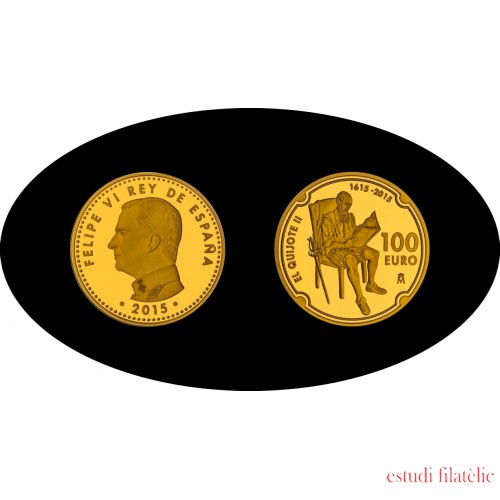 España Spain 100€ 2015 Felipe VI Don Quijote Oro Gold