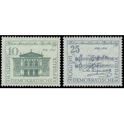 Alemania Oriental 391/92 1959 150 aniversario del nacimiento de Felix Mendelssohn Bartholdy MNH