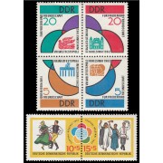 Alemania Oriental  614/19 1962 8º Festival mundial de la juventud y los estudiantes, Helsinki MNH