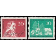 Alemania Oriental 602/03 1962 200 aniversario del nacimiento de Johann Gottlieb Fichte MNH