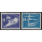 Alemania Oriental 3/4 1950 Primeros Campeonatos deportivos de invierno Shierke MNH