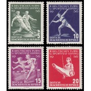 Alemania Oriental 254/57 1956 2º Juegos deportivos de Leipzig MNH