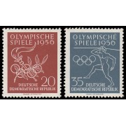 Alemania Oriental 267/68 1956 Juegos olímpicos de Melbourne MNH