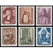 Alemania Oriental 223/28 1955 Cuadros devueltos de la Pinacoteca de Dresde MNH