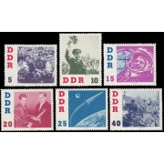 Alemania Oriental 576/81 1961 Visita de los cosmonautas MNH