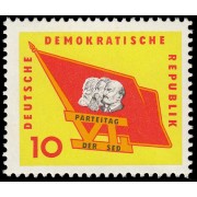 Alemania Oriental 648 1963 6º Congreso del partido Socialista Unitario Aleman S.E.D. MNH