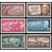 Alemania Oriental 140/45 1953 Patriotas alemanes MNH