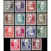 Alemania Oriental 91/05 1953 Celebridades diversas MNH