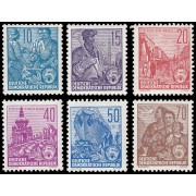 Alemania Oriental 190/93A 1955 Planes quinquenales MNH