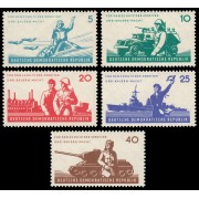 Alemania Oriental 589/93 1962 6 años del Ejército Popular Nacional (NVA) MNH