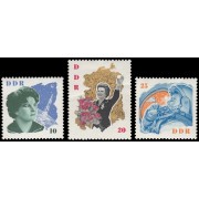 Alemania Oriental 691/93 1963 Visita de la cosmonauta Teresa Terechkova MNH